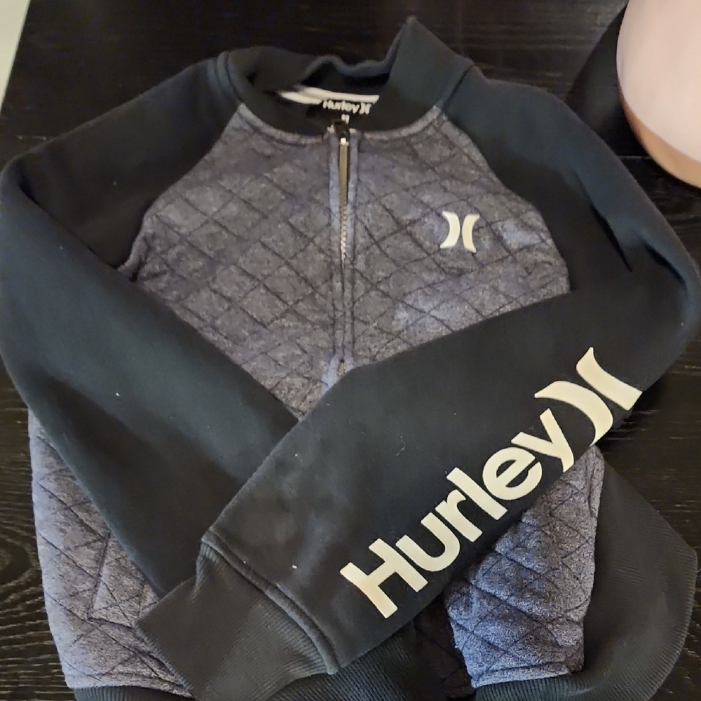 Hurley Black and Blue Quilted Jacket